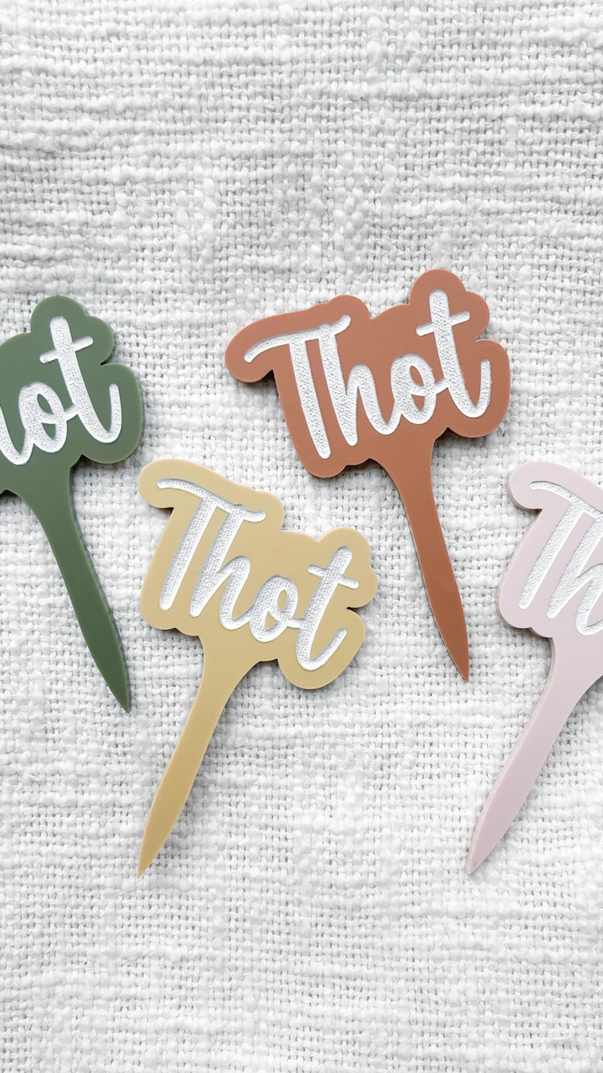 Funny Acrylic Plant Markers / Thot