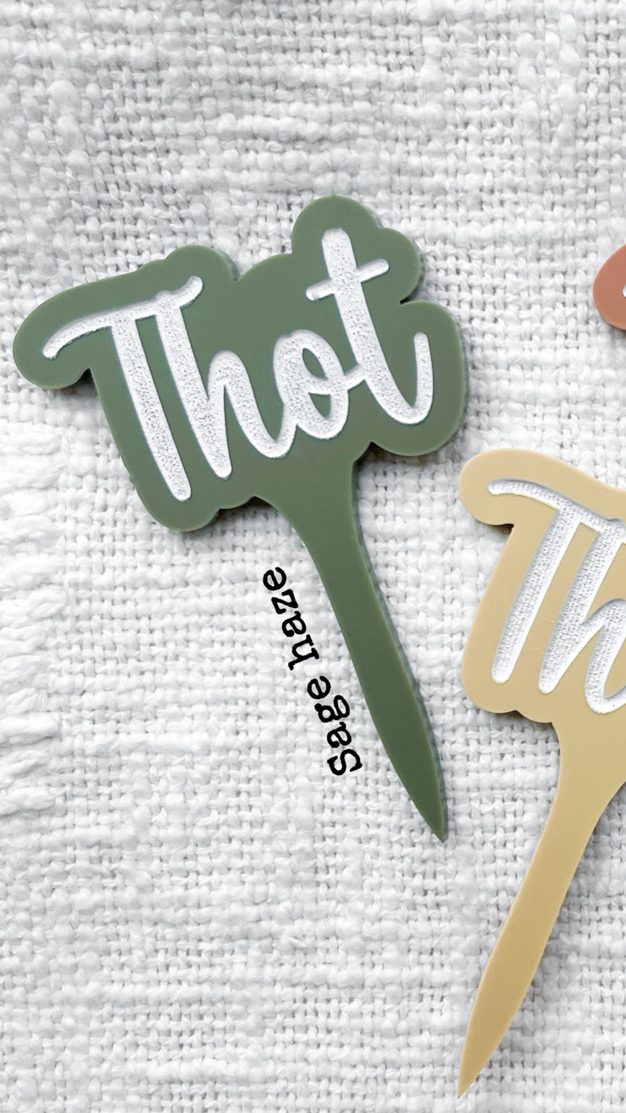 Funny Acrylic Plant Markers / Thot