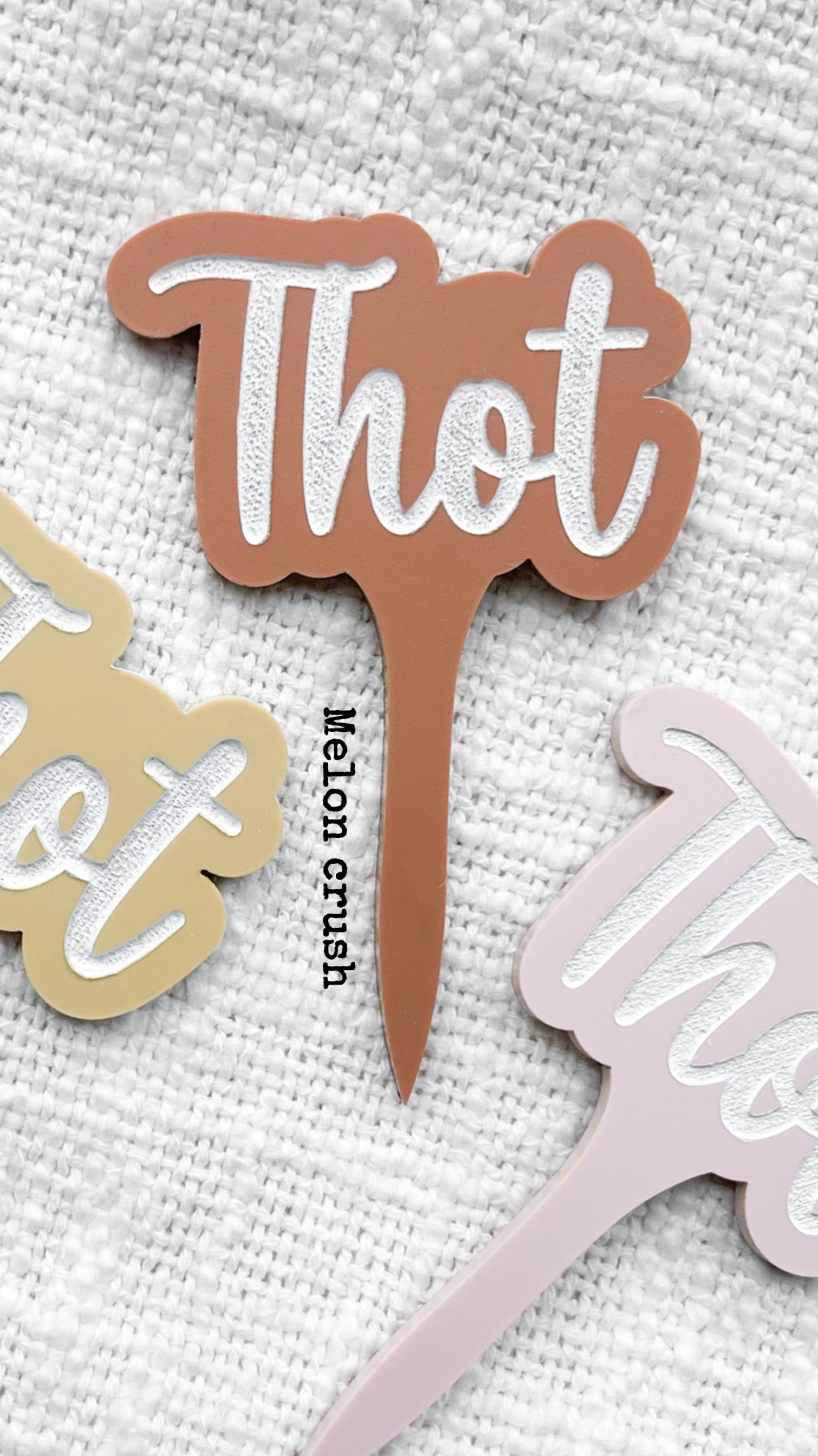 Funny Acrylic Plant Markers / Thot